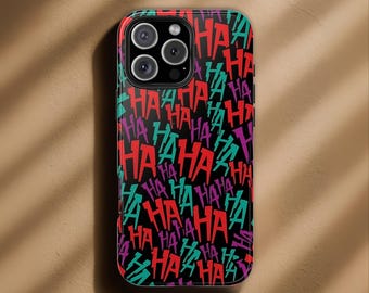 HA HA Printed Phone Case, Aesthetic Phone Cover, Unique Phone Cover, Tough Case, iPhone 17 Pro Max,15,14,13,12,11 & Samsung S25,S24, Pixel 9