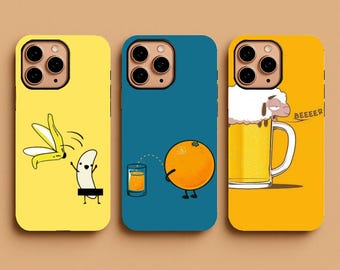 Funny Phone Case, Aesthetic Cover for iPhone 17 Pro Max, 15 Plus, 14, 13, 12, 11, XS & Samsung S25, S24, S23, S22, S21, Pixel 9 Pro, 8