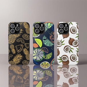 Summer fruit Phone Case Cover for iPhone 16 Pro Max, 15 Plus, 14, 13, 12, 11, XS & Samsung S25, S24, S23, S22, Pixel 9 Pro, Aesthetic Case