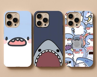 Shark Phone Case, Kawaii Ocean Animal Cover, Protective Case