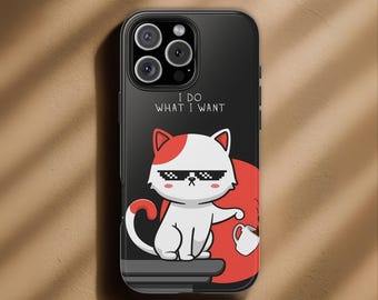 Funny Text Animal Phone Case, Aesthetic Cover for iPhone 17 Pro Max, 15 Plus, 14, 13, 12, 11, XS & Samsung S25, S24, S23, S22, Pixel 9 Pro