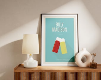 Billy Madison 'Shampoo vs. Conditioner' Movie Poster: Film Buff Wall Art