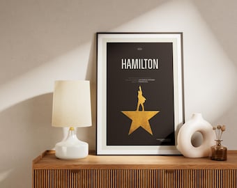 Hamilton Broadway Musical Poster: Movie Style Theater Wall Art