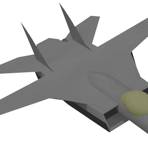 Impresión artística del avión de combate F14 de 8,5 x 11