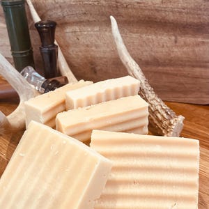 Handcrafted Woods & Earth Goat Milk Tallow Soap for Sensitive Skin- natural, Paraben-Free, Earthy Scent