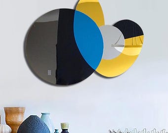 Abstract Acrylic Mirror Wall Art/ Modern Reflective Sculpture