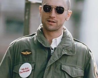 Men's Taxi Driver Robert De Niro Military Green M65 Field Jacket – Travis Bickle Costume