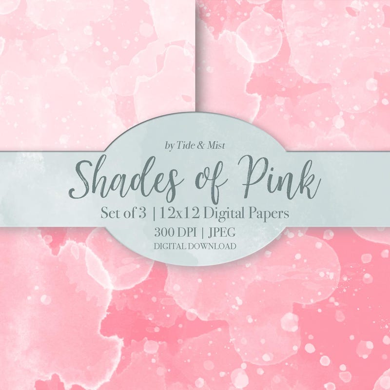 Canvas Pink Shades - Etsy
