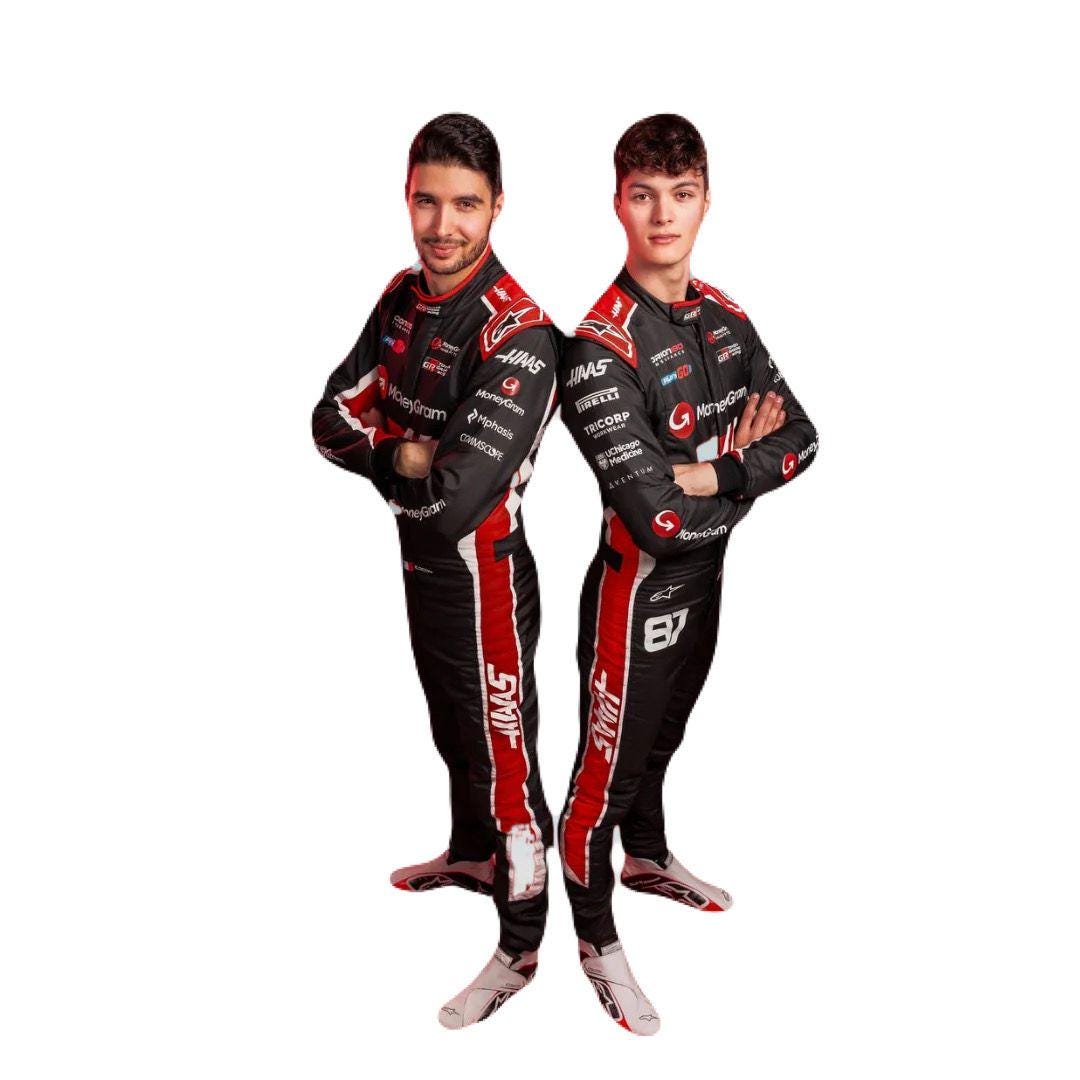 F1 Moneygram Haas 2025 Go Kart Racing Suit, (free T-shirt, Balaclava ...