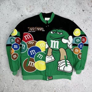 NASCAR Vintage M&M Printed Jacket with free ( Gift Balaclava)