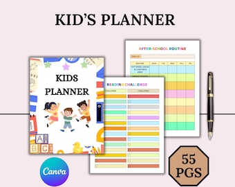 Kids Planner | Daily Organizer and Goal Setting Journal for Children | Kids Activity Planner