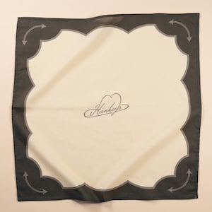 Understated Western Bandana - Charcoal & Cream
