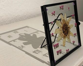 Pressed flower art, pressed flower frame, dried flower art