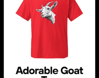 Minimalist Goat T-Shirt | Rustic Farm Animal Line Art Tee | Goat Lover Gift