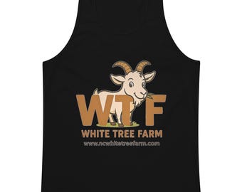 Men's Farm Tank Top: White Tree Farm Goat Pride Apparel