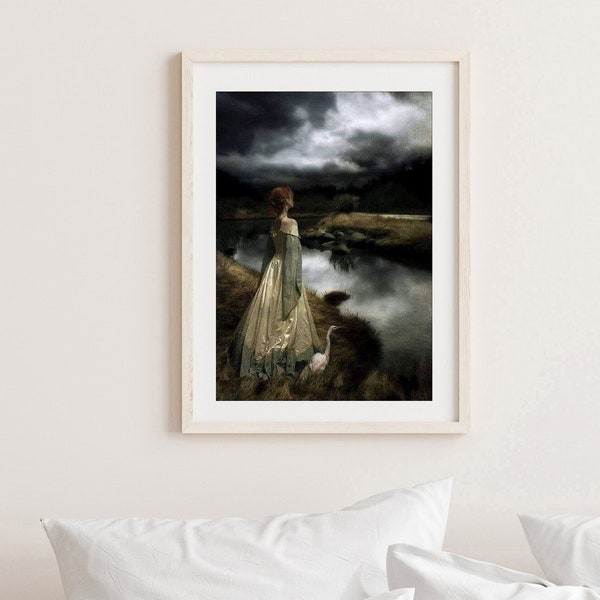 Edward Robert Hughes - Whispers on the Wind - Pre-Raphaelite print - Various sizes