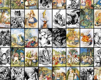 Alice's Adventures in Wonderland - Download 50 high-resolution illustrations by John Tenniel - Through the Looking-glass Wall Art