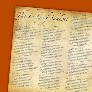 tennyson poem the lady of shalott tennyson poem the lady of shalott