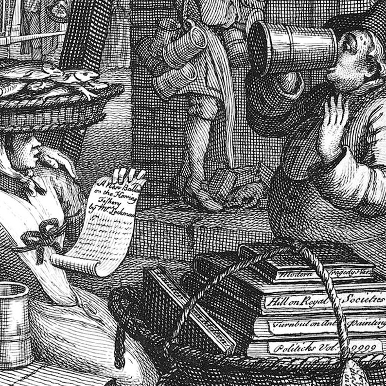 William Hogarth, Gin Lane and Beer Street, 12x10 or 10x8 Inch Prints