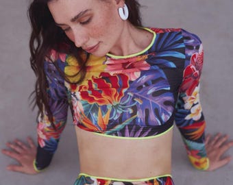 Traje de baño de dos piezas bronceado: FPS 35 - Cóctel rosa - Pitaya