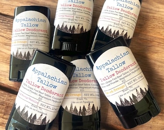 Travel / Try-Me Natural Tallow Deodorant (15 ml) – Sensitive Skin, Aluminum-Free, Handmade Small Batch