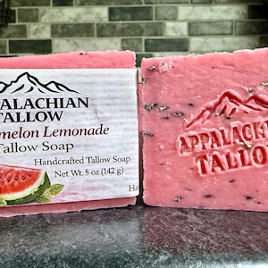 Grass-Fed Tallow Soap | Handmade Natural Soap Bar | Cold Process | Sensitive Skin | Clean Ingredients