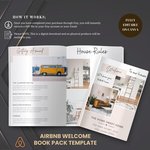Airbnb Host Bundle Welcome Book Template Airbnb template, Editable Airbnb Signs, Cleaning Checklists, Airbnb Printables, VRBO host bundle