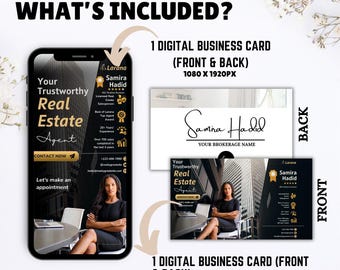 Biglietto da visita immobiliare di lusso, biglietto da visita per agente immobiliare, biglietto da visita in lamina d'oro, networking immobiliare, biglietto da visita premium, codice QR