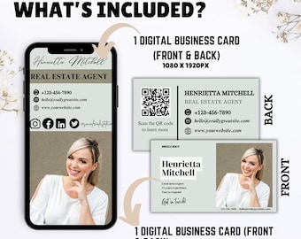 Biglietto da visita personalizzato per immobili di lusso, biglietto di presentazione per agente immobiliare, biglietto da visita di alta qualità, marchio immobiliare, biglietto premium, codice QR