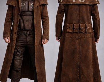 Fallout New Vegas NCR Ranger Kostüm Cosplay Canvas Duster Mantel