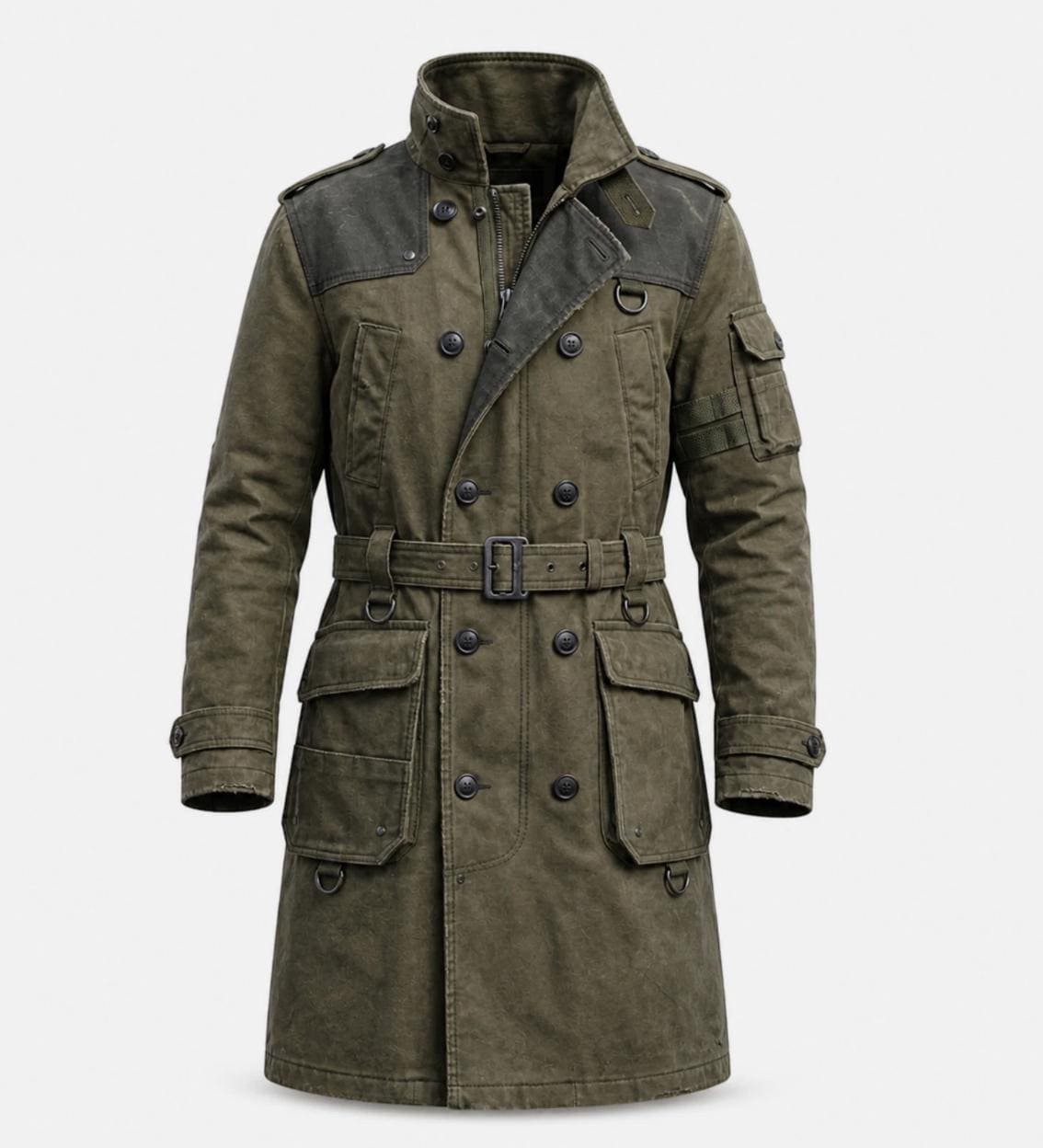 Post-apocalyptic Canvas Trench Coat Military Duster - Etsy