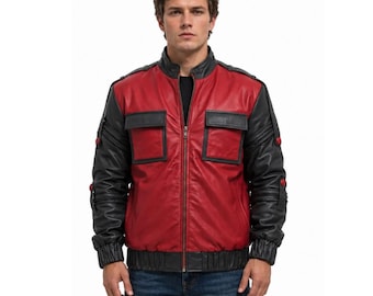 Marty McFly Lederjacke: Zurück in die Zukunft 2 Cosplay Kostüm