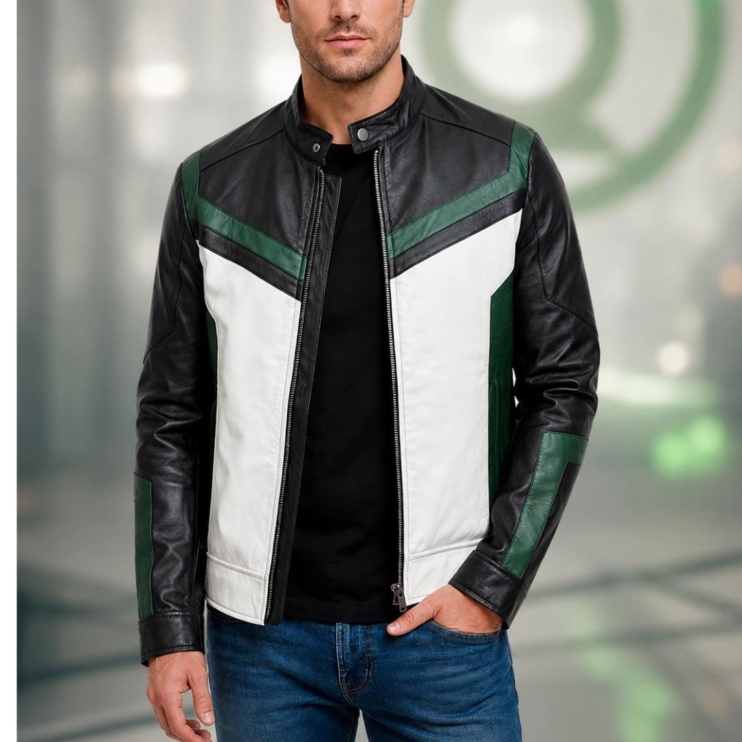 Green Lantern Guy Gardner Leather Jacket – Super Man 2025 Inspired