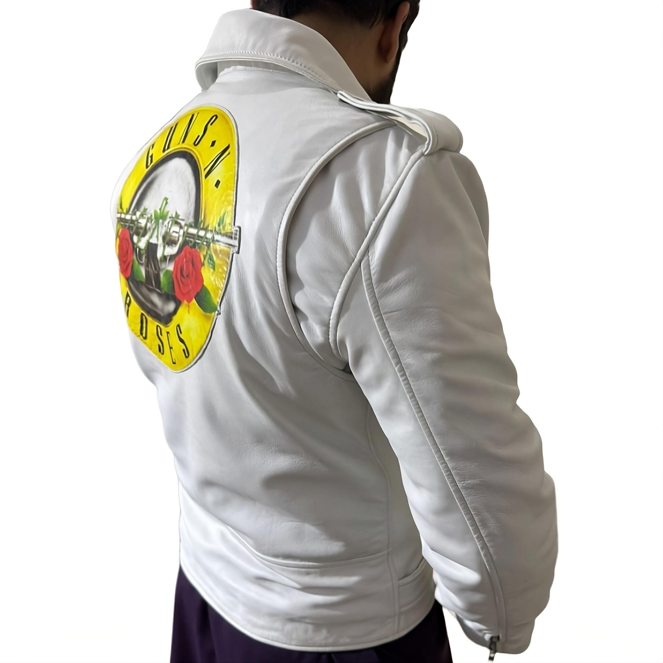 2016 Guns N Roses Leather Jacket Black L ジャケット・アウター