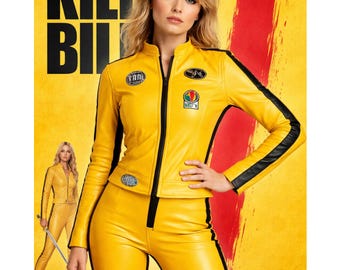 KILL BILL Echtleder Die Braut Cosplay Kostüm