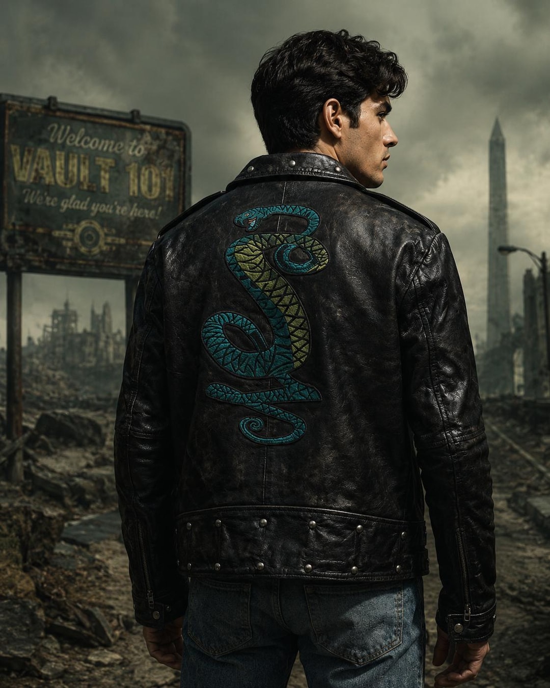 Tunnel Snakes Rules Fallout 3 Cosplay Jacket Distressed Black - Etsy
