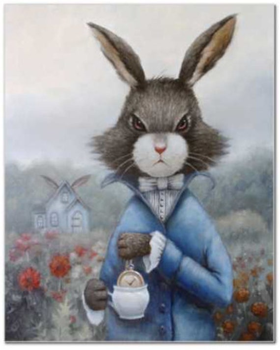March Hare- High Quality Fine Art Print- Gift for Alice in