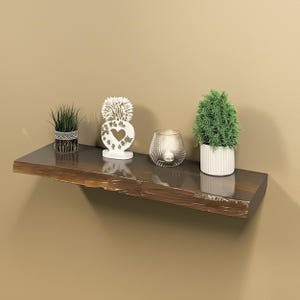 Floating Wall Shelf with Hidden Supports – Sleek, Modern Design for Living Room or Office, Perfect for Displaying Decor and Maximizing Space