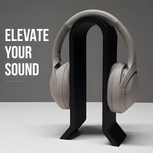 Soporte moderno para auriculares