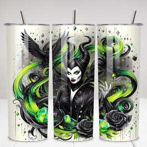 Witches Changed For Good 20oz Skinny Tumbler Wrap Png, Witch Movie 20oz Tumbler Wrap Png, Pink Goes Good With Green Tumbler Png