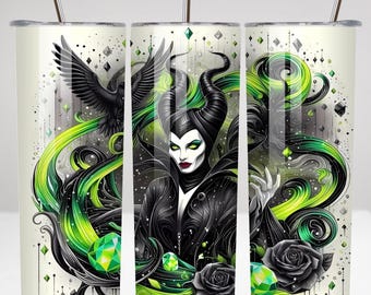 Witches Changed For Good 20oz Skinny Tumbler Wrap Png, Witch Movie 20oz Tumbler Wrap Png, Pink Goes Good With Green Tumbler Png