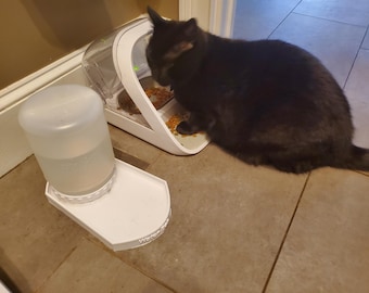 Auto Filling Cat Water Bowl with Dispensing Container - Auto Dispensing Watering Station - grep3d