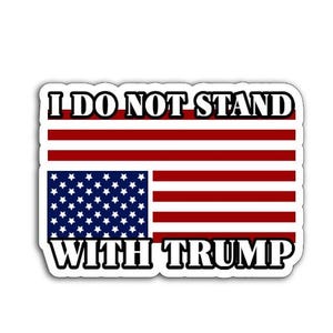 Anti-Trump Upside Down Flag Sticker Pack, Magnet, or Vinyl Decal