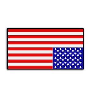 Reversible Upside Down American Flag: Protest Sticker Pack, Magnet, or Vinyl Decal