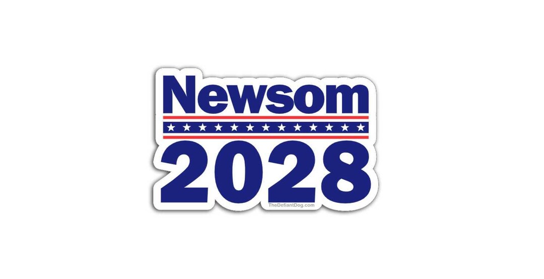 Newsom 2028 Sticker Pack, Magnet, or Vinyl Decal | Anti Trump ...