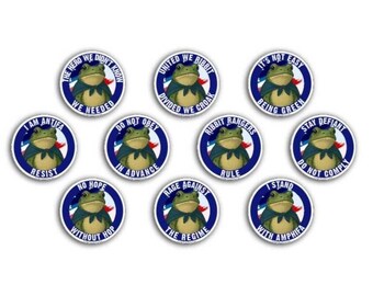 Freedom Frog Patriotic Protest Sticker Pack Anti Trump Activist Vinyl Decals