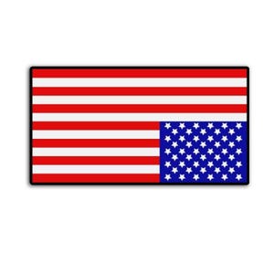 Reversible Upside Down American Flag Sticker Pack, Magnet, or Vinyl Decal | Protest Flag Stickers | Political Distress Signal Art