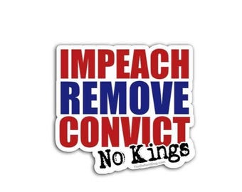 Impeach Trump Anti Trump Sticker Pack Magnet or Vinyl Decal Political Protest Art