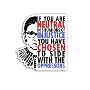 Ruth Bader Ginsburg Quote Sticker Pack, Magnet, or Vinyl Decal | Feminist Political Statement | RBG Empowerment Sticker | Anti Trump
