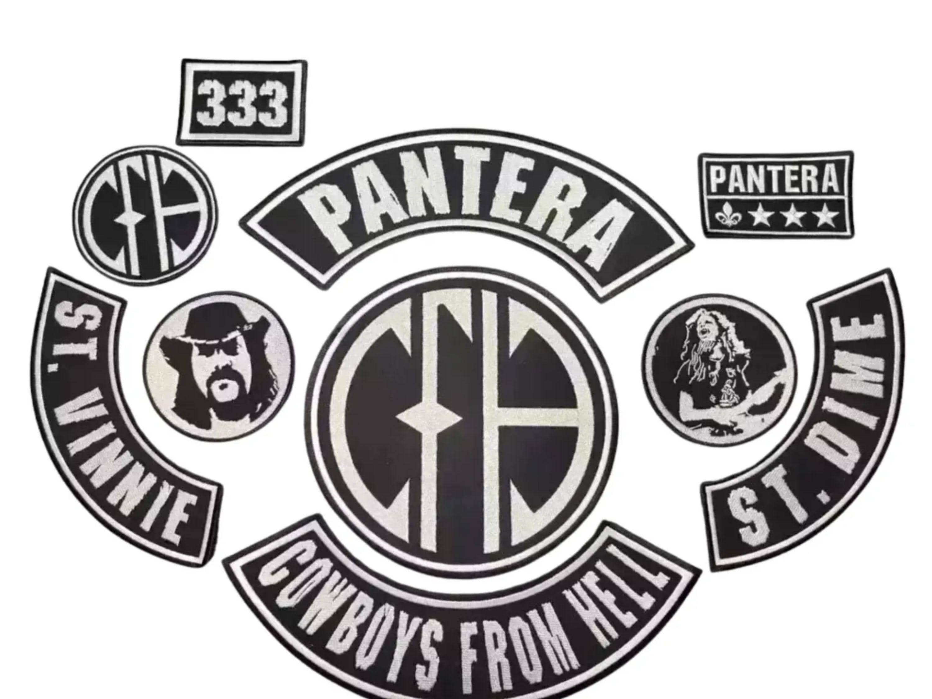 Pantera Patch Set | Cowboys From Hell Embroidered Patch Collection